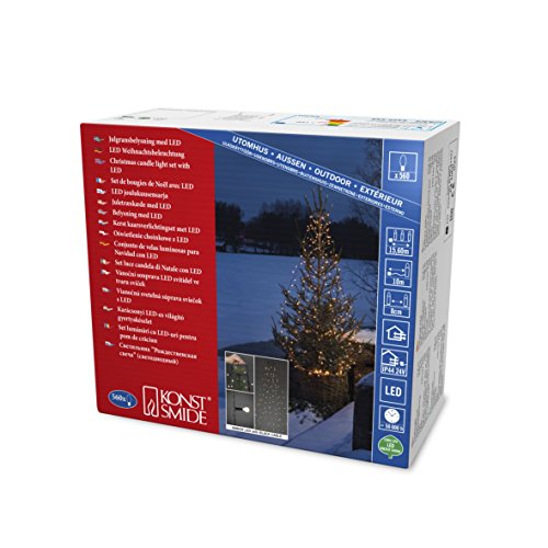 Konstsmide Led Albero Cappotto Con Globes, Plastica, Nero