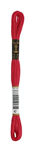 Anchor Filo Da Ricamo 4635000 100% Cotone, Cotone, 00042 Pink, Rosa