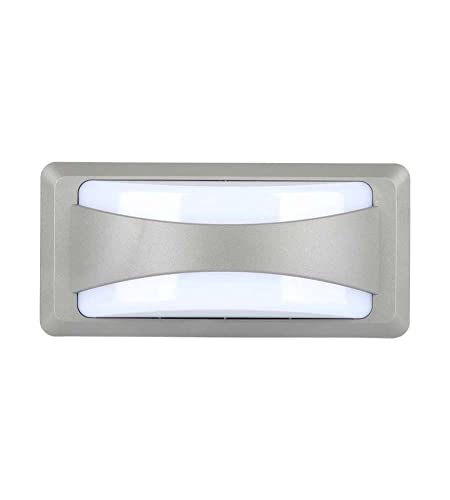 Vt-8058 12W Led Bulkhead With Softlight Colorcode:3000K Grey Body