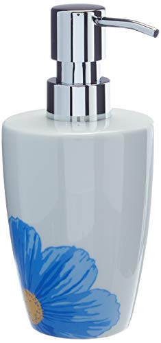 Spirella Accessorio Da Scrivania Darwin Big Flower Blue Dispenser 1211823, Bianco, Standard