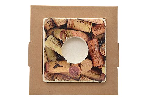 Sve Tealight Portalume, Marmo, Corks, 10X10X2.4 Cm
