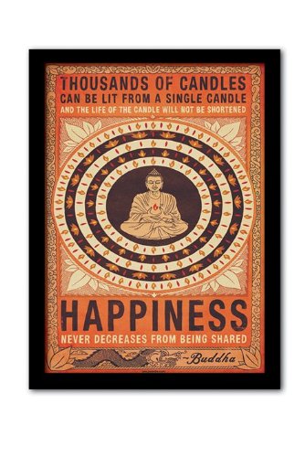 Pyramid International Memorabilia-Stampa Incorniciata Migliaia Di Candele, Multicolore, 30 X 40 X 1.3 Cm