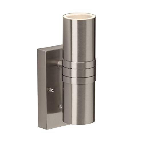 Brilliant Ag G96254/82 Applique Murale Extérieure Led Avec Interrupteur Acier 3 W Gu10 Acier