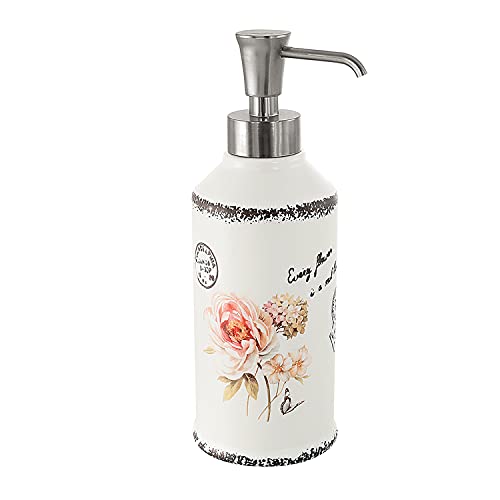 Gedy G-Brisbane Dosasapone, Misure E Peso: 20X7,2X7,2 Cm & 0,306 Kg, Dispenser Sapone Bagno In Ceramica, Finitura Bianca, Design R&S, 2 Anni Di Garanz