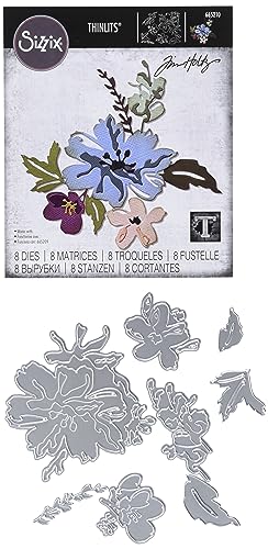 Sizzix 665210 Fustella Thinlits #2 Di Tim Holtz Confezione Da 8