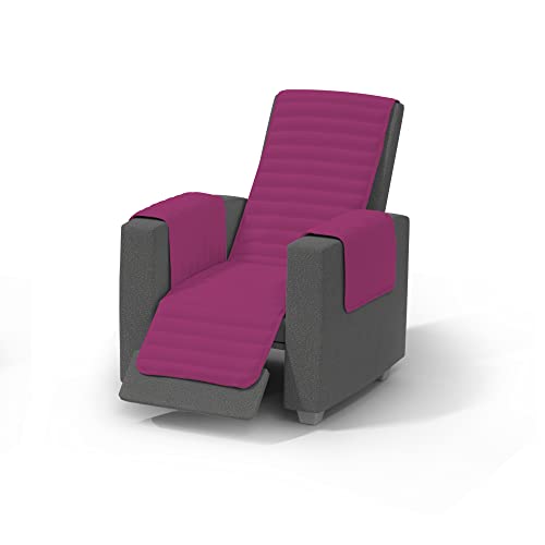Copripoltrona Trapuntato Reclinabile Elegant, Lilla/Fucsia