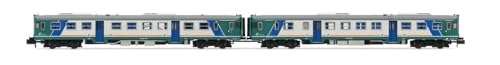 Fs, Confezione Da 2 Unità Aln 668 Serie 1000, 2 Porte Livrea Xmpr, Finestrini Piani, Epoca Vb