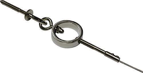 Gardinia Set Con Cavo Per Tende Ad Anello, 1 Via, Per Alcove, Lunghezza: 5 Metri, Metallo, Cromato