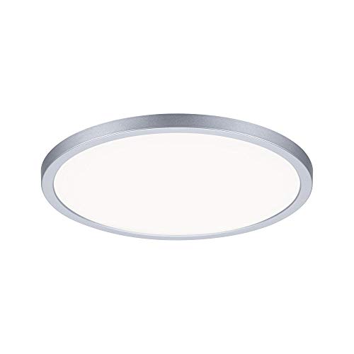 Paulmann 93058 Pannello Led Lampada Da Incasso Areo Varifit Ip44 Dimmerabile Su 3 Livelli 230Mm Tondo 1X16 Watt Cromo Opaco Plastica 4000 K 16 W, Chro