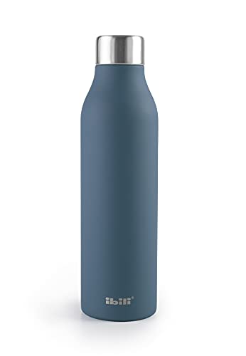 Ibili Botella Termo Doble Pared Sea 500 Ml, Acero Inoxidable 18/10, Doble Pared, Reutilizable