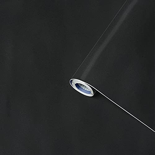 Venilia Pellicola Adesiva, Velluto Aspetto Velluto Antracite, 67,5Cm X 1M, Spessore 140Μ, Pellicola Autoadesiva Per Mobili O Cucina, Carta Da Parati,