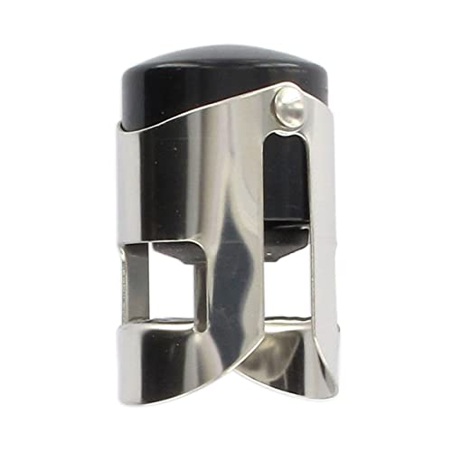 Fackelmann Champagne, Tappo Di Bottiglia, Acciaio Inox 18/8 Silicone, Grigio