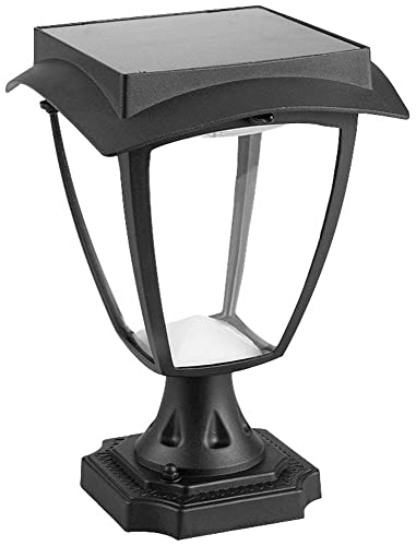 Vt-983 Led Solar Stand Lamp Colorcode:3000K+6000K Matt Black Body