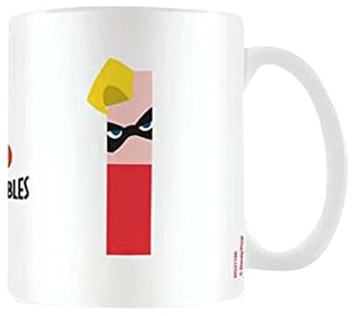 Disney - Tazza Da Caffè In Ceramica Con Lettere Dell'Alfabeto I For Incredible Design, 325 Ml, In Confezione Regalo Disney