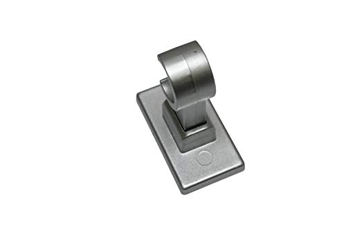 Gardinia Supporto Per Bacchette Per Tende Da Bistrot California Ø 12 Mm, Argento Opaco, 2.7 Cm, 2 Unità