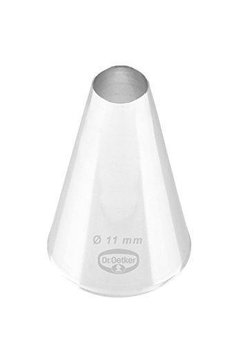 Dr. Oetker 3508 Tuellen Manufaktur Foro Passacavo 11 Mm, Acciaio Inossidabile, Argento, 5 X 3 X 3 Cm