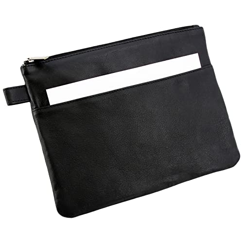 Alassio Prodotti Per Ufficio, Pelle, Nero, Ca. 25 X 19 Cm