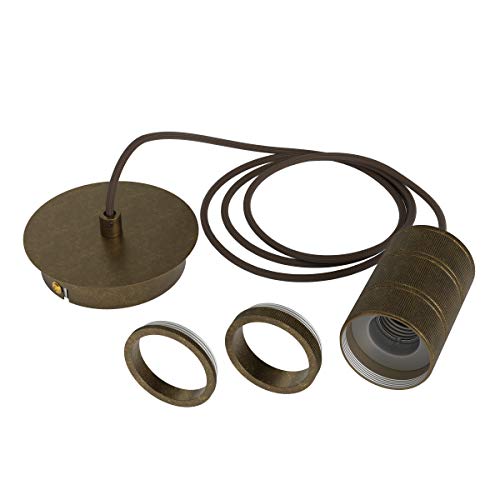 Calex 965254 Retro Pendel, Brons Fitting E27 (2 M. Snoer), Bronzo, Taglia Unica