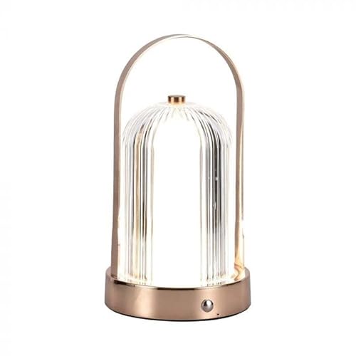 V-Tac Vt-1057 Lampada Led Da Tavolo 1W Cct 3In1 Colore Bronzo Antico Ricaricabile Con Usb C Touch Dimmerabile 12Cm - 7991