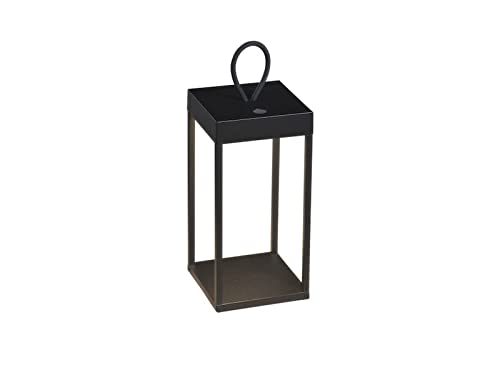 Konstsmide Ravello 7811-750 - Lanterna Usb Con Batteria E Dimmer Continuo, Temperatura Colore Regolabile, Funzione Touch On/Off, Indicatore Di Stato D