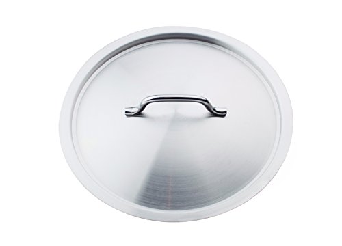 Pentole Agnelli Inox Coperchio Con Ponticello, Argento, 50 Cm