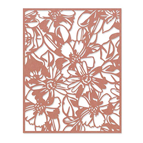 Sizzix 665203 Fustella Thinlits Motivo Floreale Di Tim Holtz Taglia Unica Scrapbooking, Multicolor