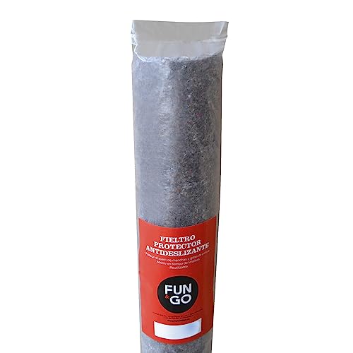 Fun And Go 47214 Feltro Protettivo Pavimento, 1 X 5 M, Grigio, 200 Gr X 1X5 M
