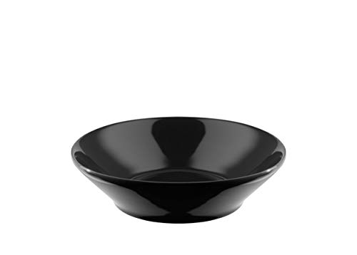 Alessi Tonale | Dc03/2 B - Set Di 4 Piatti Fondi In Ceramica Stoneware, Nero