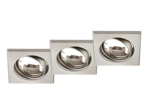Trio Leuchten Lampada Gu10, Nickel Satinato, Nickel Matt