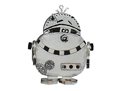 Petra S News Set Creazione A-Rob2608S3 3 X Legno Fai Da Robot P/B Zwo – , Circa 80 Mm Con Einglasigen Coordinato Occhiali, Holzfarbe, 15 X 15 X 5 Cm
