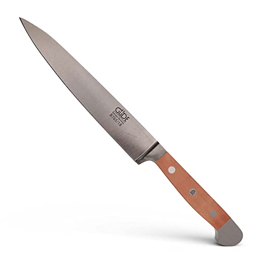 Güde Solingen - Coltello Per Filettare Forgiato, 18 Cm, Legno Di Pero, Alpha-Birne - Doppio Collarino, Fatto A Mano In Germania
