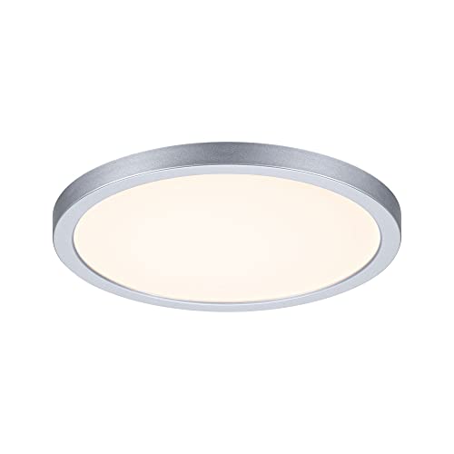 Paulmann 93034 Pannello Led Lampada Da Incasso Areo Varifit Ip44 Bianco Caldo 175Mm Tondo Incl. 1X13 Watt Cromo Opaco Plastica 3000 K 13 W, Chrome Mat