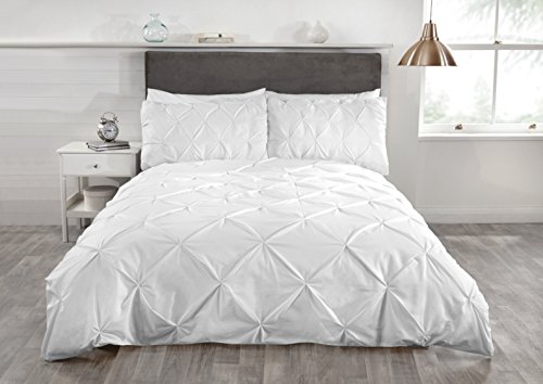 Rapport Home Elegancelux Balmoral - Set Copripiumino Singolo, Colore: Bianco