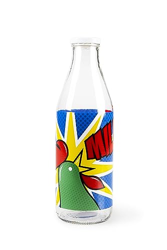 Excelsa Kellogg'S Bottiglia Latte, 1 Litro, Vetro