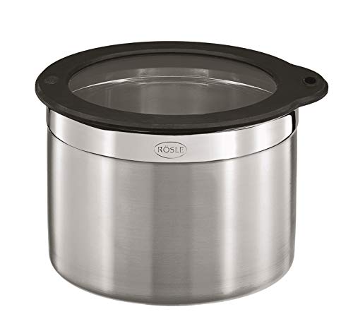 Rosle 16559 Barattolo Con Coperchio Salvafreschezza, Argento, 16 Cm/12.5 Cm H