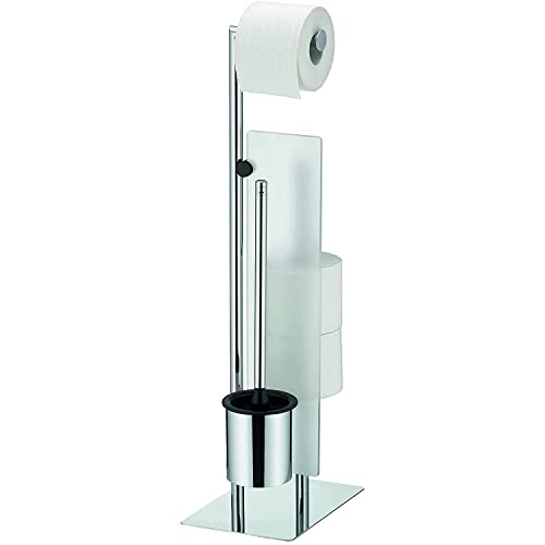 Kela Style - Set Per Wc In Metallo, 71 Cm, Colore: Argento Lucido