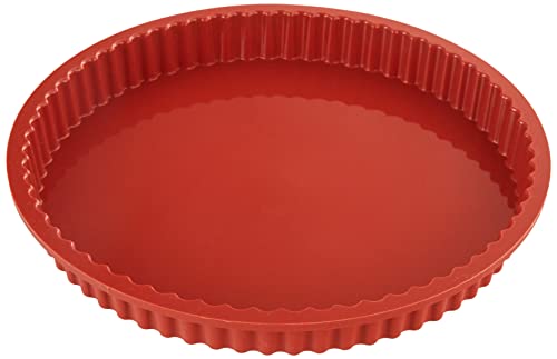 Silikomart Sft426 Crostata Stampo In Silicone Ø260 H 30 Mm, Terracotta, 10.25-Inch