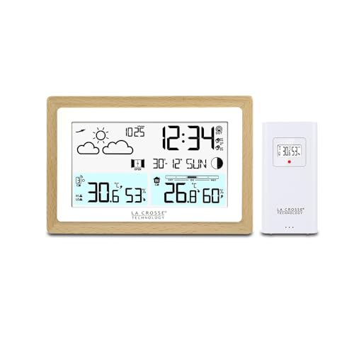 La Crosse Technology Stazione Meteo Contorno Legno Ws6282