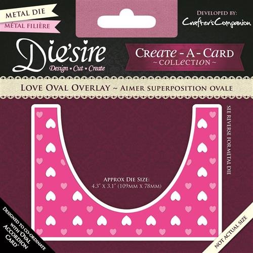 Die 'Sire Creare Una Carta Love Oval Overlay, Viola