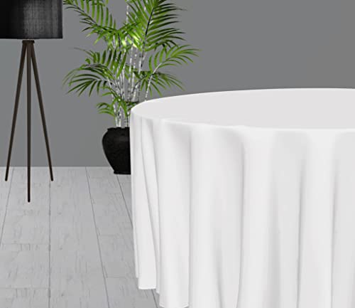 Soleil D'Ocre Tovaglia Antimacchia, Bianco, Diametro 180 Cm