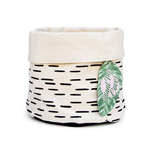 Good Design Works - Coprivaso In Cotone, 18 X 17 X 18 Cm, Colore: Panna