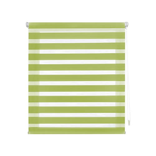 Blindecor Indus Sensa Attrezzi | Tenda A Rullo A Doppio Strato Senza Perforazione | Colore Pistacchio 62 X 180 Cm (Larghezza X Altezza) | Dimensioni D