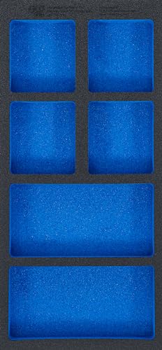 Bgs 74361, Inserto Per Carrello Da Officina 1/3, Vuoto: 6 Scomparti, 408 X 189 X 32 Mm