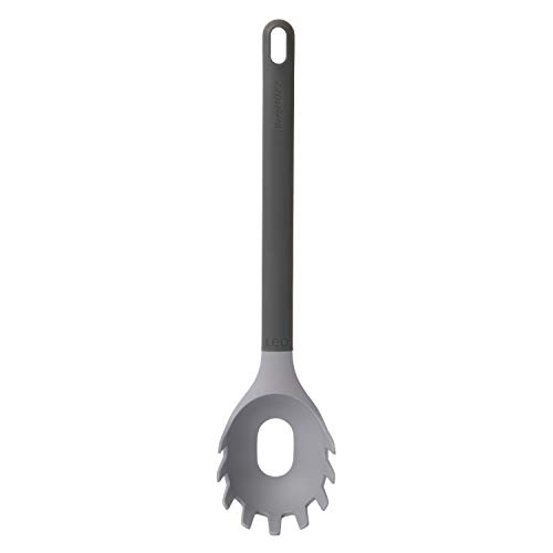 Berghoff Leo Antiaderente Soft Touch Nylon Pasta Cucchiaio 31 Cm (31,1 Cm), Rosa, Grigio