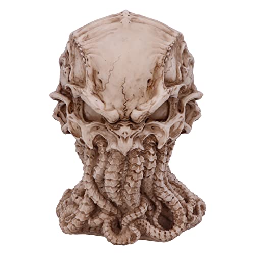 Nemesis Now James Ryman-Statuetta Con Teschio Di Cthulhu Verde, Resina, Naturale, 20 Cm