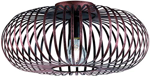 Trio Leuchten Lampada Da Soffitto E27, Kupferfarbig Antik, 40 X 40 X 17 Cm