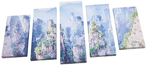 Homemania 5Bmcan-204 Quadro Rock, Disegno Cornice, Multicolore In Legno, 20 X 60 X 3 Cm