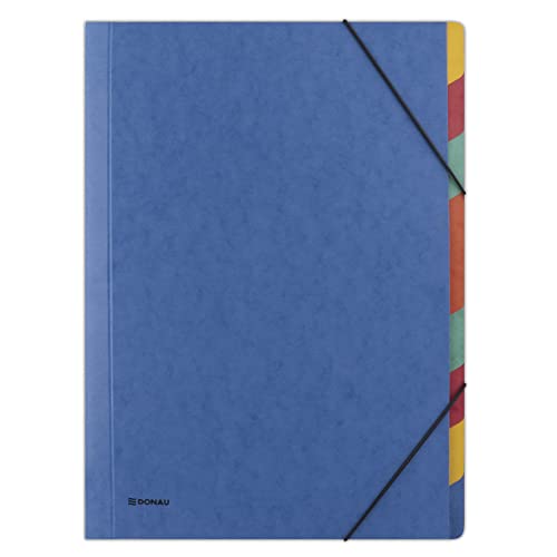 Donau 8649119-10 Prodotti Per Ufficio, Cartone, Blu, Mit 9 Trennblätter