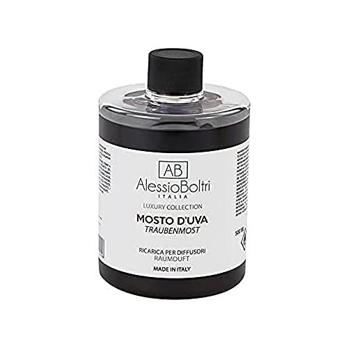 Ab Alessio Boltri - Ricarica Per Diffusori Luxury 500 Ml, Profumazione Mosto D'Uva