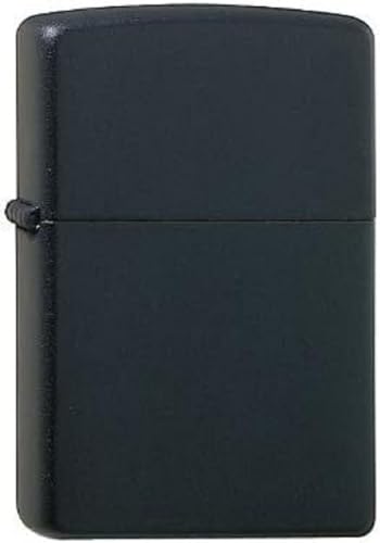 Zippo Lighter, Metal, Black, One Size